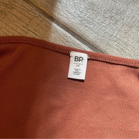 Rust Orange Rib Knit Bodysuit - Picture 2 of 2